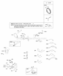 Alternator Ignition Diagram and Parts List for 207432-0115-E1  Briggs and Stratton Engine